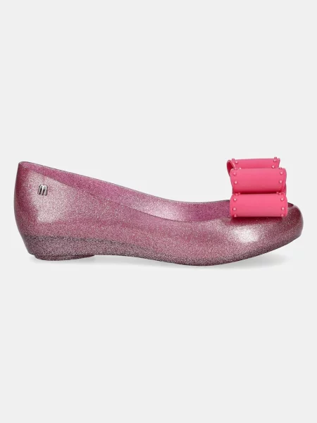 Классические балетки Melissa с бантом розовые