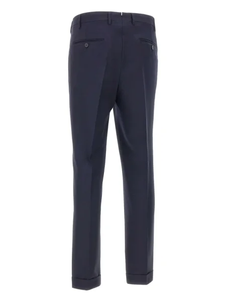 Pantaloni Devore plisate albastru