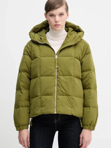 United Colors of Benetton kurtka puchowa zimowa oversize zielony