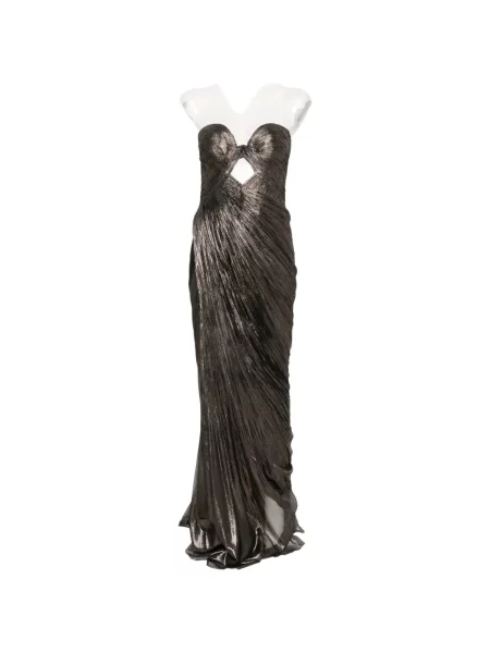 Rochie maxi Maria Lucia Hohan fără bretele maro