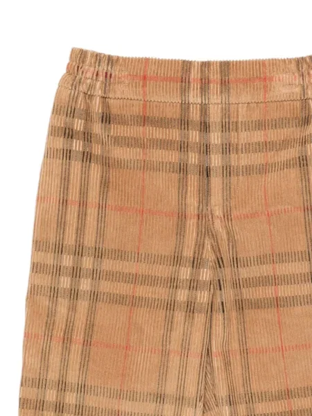 Spodnie dziecięce Burberry brązowe