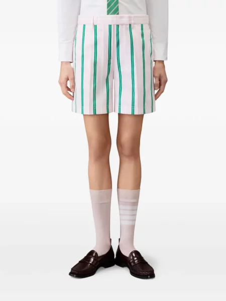 Pantaloni scurți Thom Browne cu dungi roz
