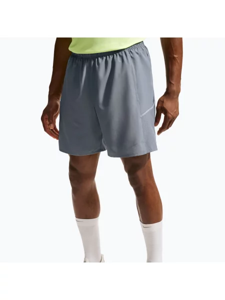 Pantaloni scurți de alergare pentru bărbați Nike Miler Dri-Fit 7" smoke grey/smoke grey gri