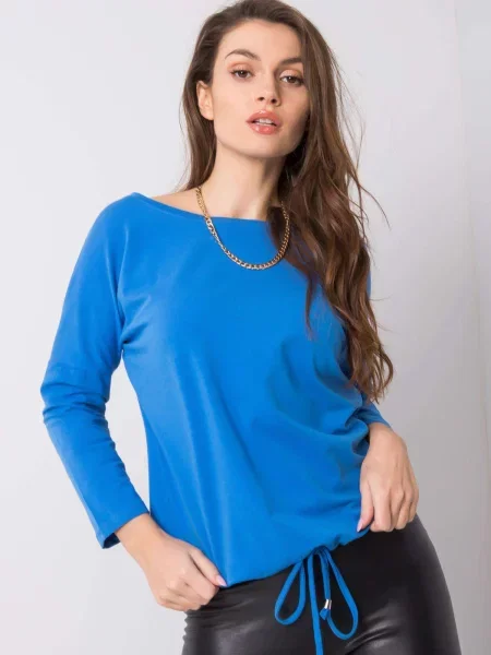 Bluză Fashionhunters albastru