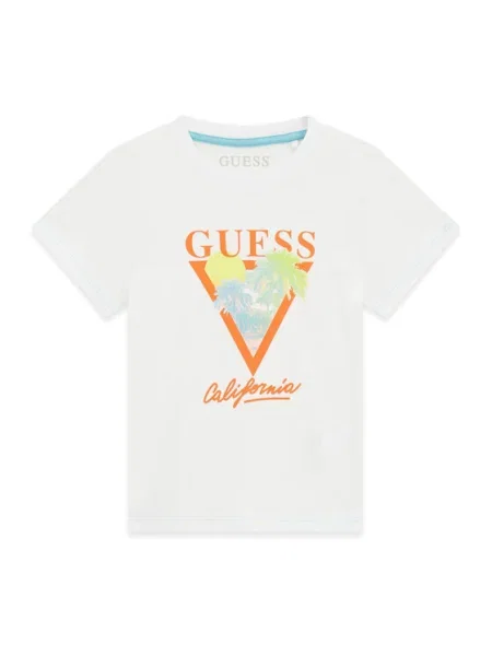 Dětské tričko Guess bílé