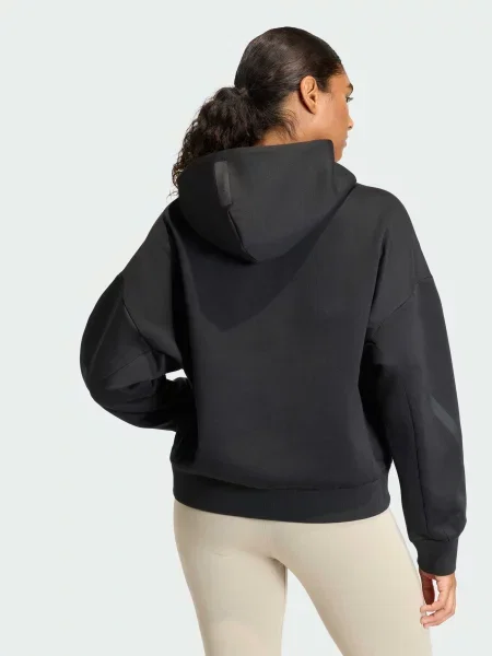 Переработанный худи Adidas черное