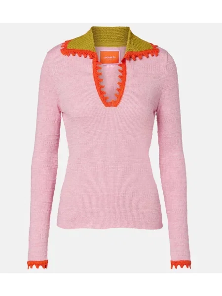 Pulover La Doublej de lână roz