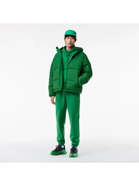 Lacoste Bluza Z Kapturem Xl Croc Jogger zielona