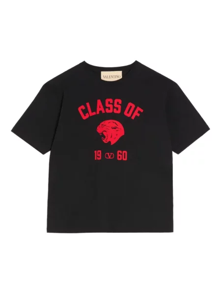 Tričko Valentino Garavani s potiskem černé