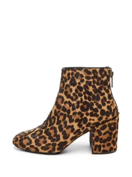 Botine Stuart Weitzman cu imagine cu model leopard maro