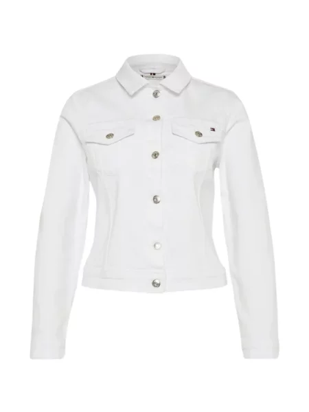 Geacă de blugi Tommy Hilfiger alb