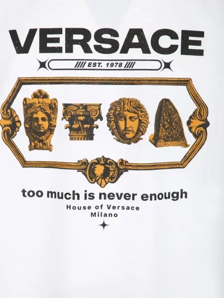 Tricou Versace cu imagine alb