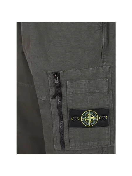 Spodnie Stone Island z kamieniami szare