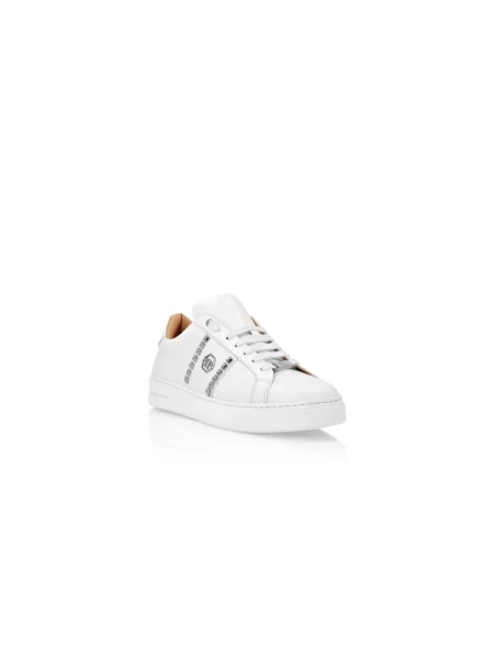 Sneakersy Philipp Plein skórzane białe