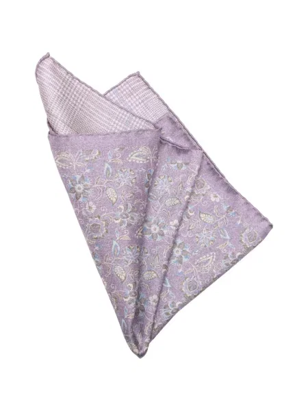 Fular Elizabetta în carouri violet