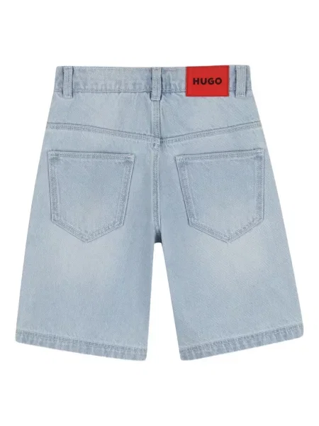 Dětské džínové šortky Hugo modré