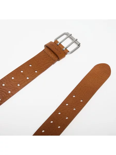 Carhartt WIP Double Script Belt Cognac/ Silver XL
