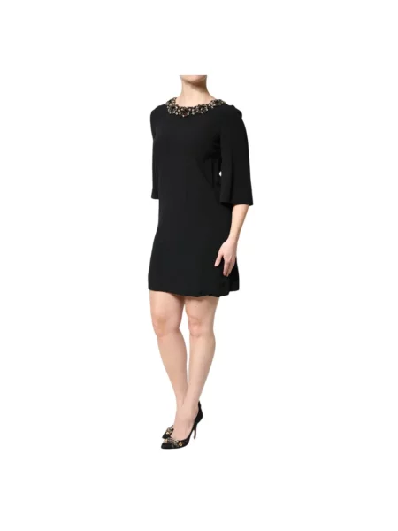 Sukienka mini Dolce And Gabbana w kształcie litery A czarna