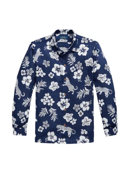 Классическая рубашка Polo Ralph Lauren синяя