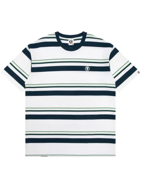 Tricou Aape By A Bathing Ape cu dungi alb