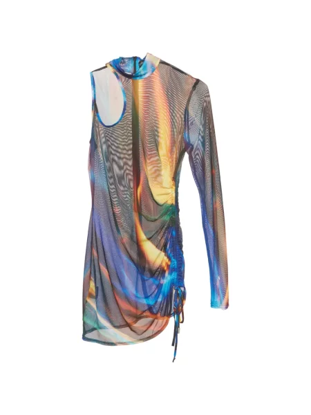 Rochie mini David Koma cu imagine albastru