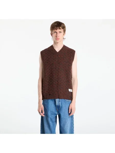 Vestă Maison Margiela Gilet Dark Grey Melange/ Brown L gri