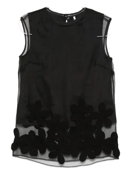 Top Liviana Conti cu model floral negru