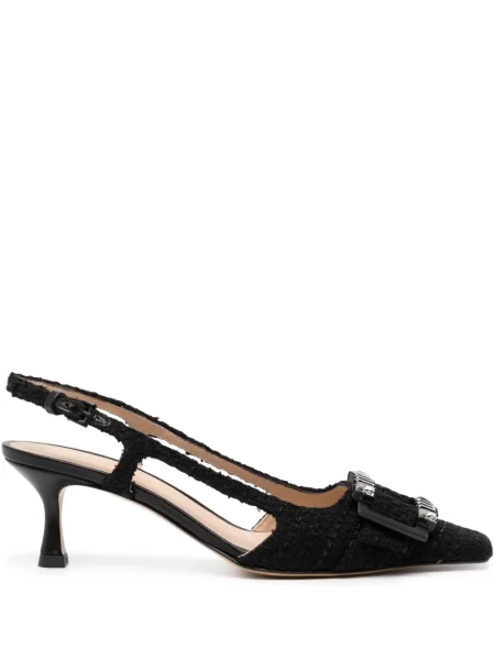 Pantofi cu toc Madison.maison din tweed negru