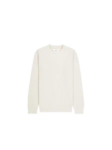 Sweter Nn07 z okrągłym dekoltem beżowy