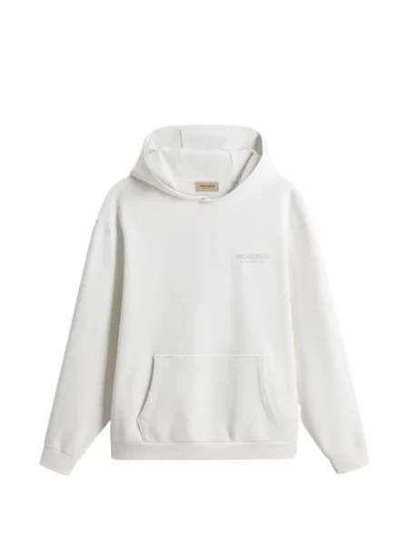 Hanorac cu glugă Woolrich cu autograf alb