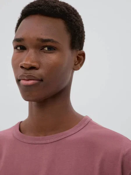 Koszulka z krótkimi rękawami burgund Teen XL MANGO TEEN