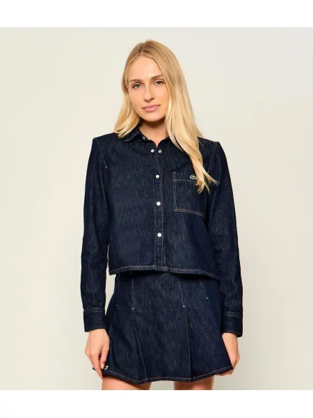 Lacoste De blugi cămașă albastru