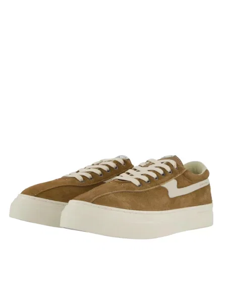 Stepney Workers Club DELLOW S-STRIKE SUEDE sneakersy zamszowe brązowe