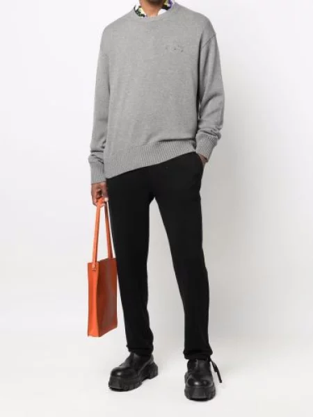 Siuvinėtas megztas megztinis Off-white