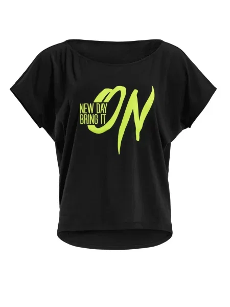 Winshape Tricou funcțional verde măr negru