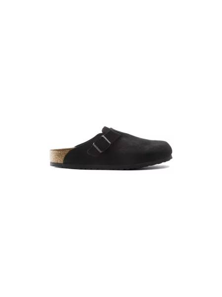 Klapki Birkenstock skórzane czarne