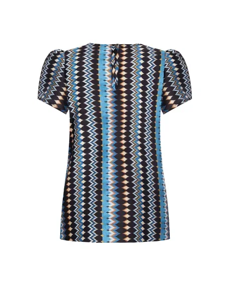 Bluzka Rinascimento z krótkim rękawem czarna