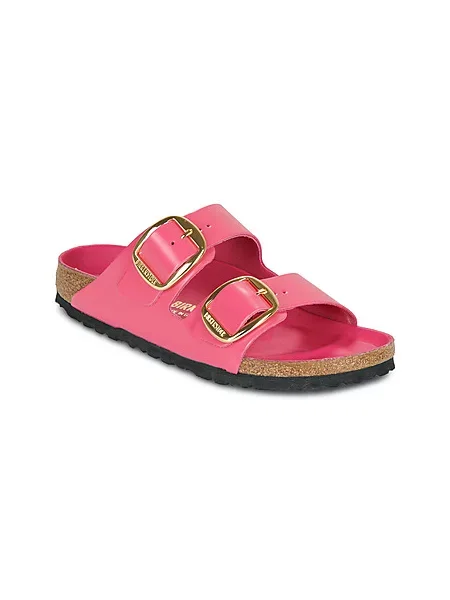 Usnjeni natikači Birkenstock Arizona Big Buckle roza