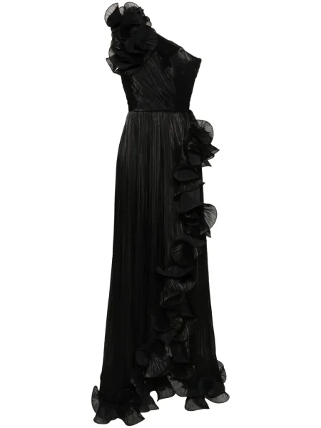 Rochie maxi Ana Radu cu volane de costum negru