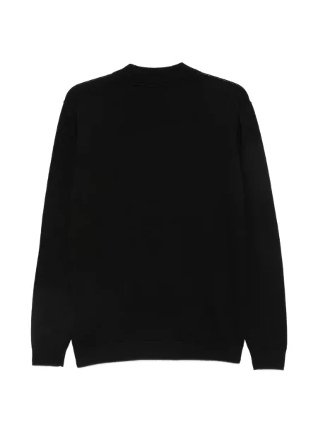 Pulover Karl Lagerfeld cu autograf negru