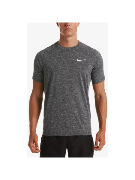 Koszulka z krótkim rękawem Nike Swim Hydrog w kolorze ciemnoszarym S szara