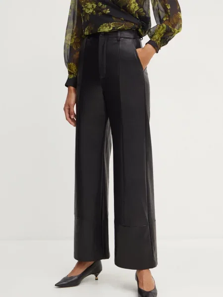 BARDOT Pantaloni din imitație de piele negru