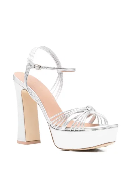 Sandale Malone Souliers cu platformă cu bretele argintiu