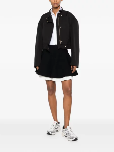 Fusta mini Sandro tricotate negru