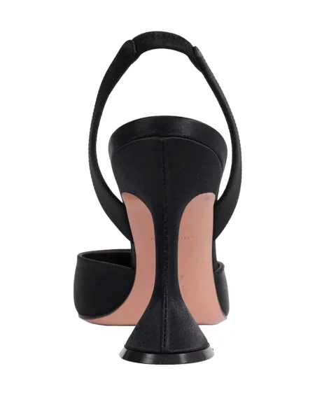Pantofi cu toc Amina Muaddi slingback negru