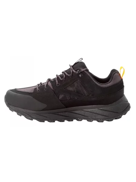 Кожаные кроссовки Jack Wolfskin черные