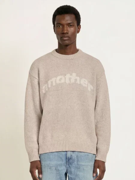 Another Cotton Lab Sweter beige beżowy