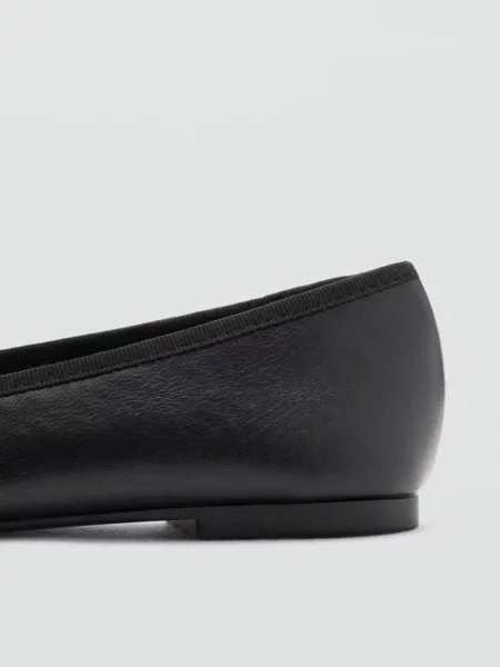 Baleriny z kokardką Dzieci 32 MANGO KIDS czarny