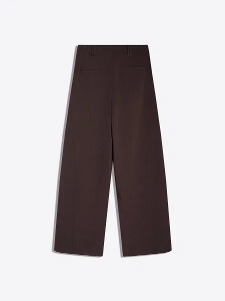 Bershka Pantaloni cutați maro alb