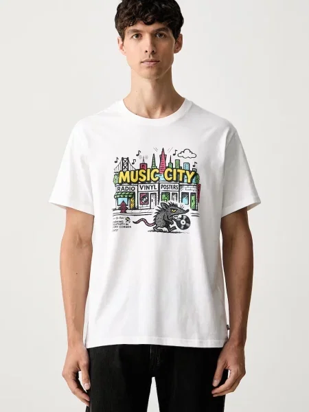 Levi's tričko RELAXED FIT TEE bílé